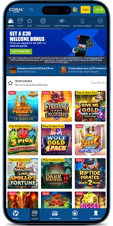 Coral Casino UK Mobile