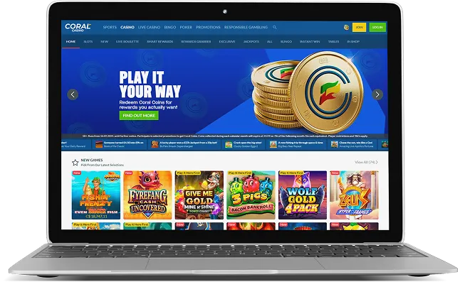 Coral Casino UK Desktop
